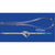 Drain thoracique avec trocart Ã  pointe-16Fr x 21cm