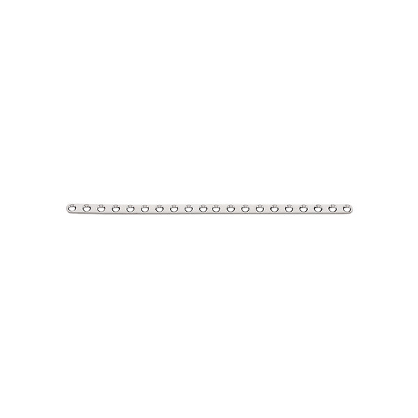 Plaque droite 1,0mm, 20 trous