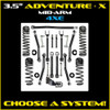 JLU 3.5" Adventure - X  4XE Mid-arm System