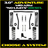 3.0" Diesel Adventure "No-Limits" Mid-Arm System
