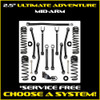JLU 2.5" Ultimate Adventure Mid-arm System