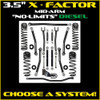 JLU 3.5" X-Factor Mid-arm Diesel "No-Limits" System