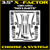 JL 3.5" X-Factor Mid-arm "No-Limits" System