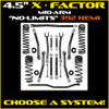 JLU 4.5" X-Factor 392 Mid-arm "No-Limits" System