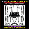 Rock Krawler 3.5" X-Factor X2 Flat-Belly 5" Stretch COILOVER Long-Arm Suspension System For Jeep Wrangler TJ