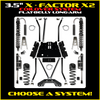 Rock Krawler 3.5" X-Factor X2 Flat-Belly COILOVER Long-Arm Suspension System For Jeep Wrangler TJ