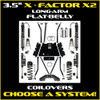 3.5" LJ X-Factor X2 Flat Belly Coil Over Long Arm System