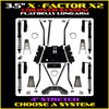 Rock Krawler 3.5" X-Factor X2 Flat-Belly 4" Stretch COILOVER Long-Arm Suspension System For Jeep Wrangler LJ