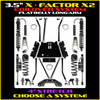 Rock Krawler 3.5" X-Factor X2 Flat-Belly 4" Stretch COILOVER Long-Arm Suspension System For Jeep Wrangler LJ