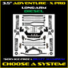 JLU 3.5" Adventure - X PRO Diesel Long-Arm System