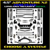 Rock Krawler 4.5" Adventure X2 PRO ELITE "No Limits" Long-Arm Suspension System for Jeep Wrangler JLU (Diesel Models)