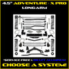 JKU 4.5" Adventure - X PRO Long-Arm System