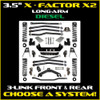 JLU 3.5" X - Factor X2 Diesel Long-Arm System