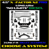 JLU 4.5" X - Factor X2 PRO "No-Limits" Diesel Long-Arm System