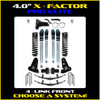 Rock Krawler 4.0" X-Factor Pro Elite System W/ Billet Aluminum Arms - 2017-2022 - F250/F350 (Diesel)