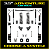 Rock Krawler 3.5" Adventure (Rear Air Ride) Suspension System For Ram 2500 HD 4x4 2014-Pres. (Gas)