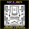 Rock Krawler 4.5" T-Rex w/ 6" Rear Stretch Hybrid System For Jeep Wrangler JL