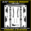 Rock Krawler 2.5" Drive Right Mid-Arm Suspension System for Jeep Wrangler JL (Gas Models)