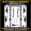 Rock Krawler 2.5" Drive Right Mid-Arm Suspension System for Jeep Wrangler JLU (4XE Models)