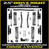 Rock Krawler 2.5" Drive Right Mid-Arm Suspension System for Jeep Wrangler JKU
