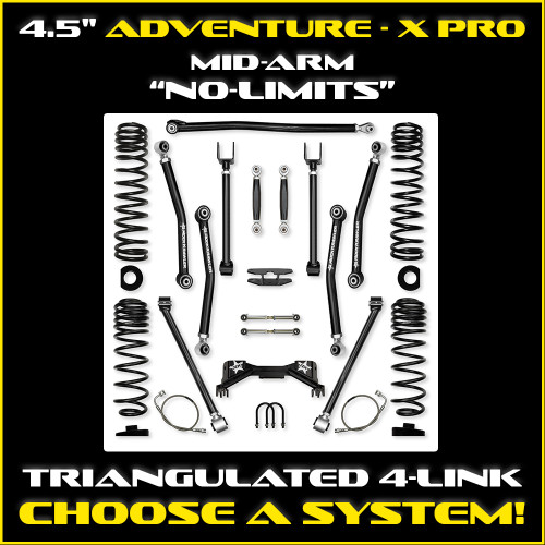 4.5" Adventure - X  PRO "No-Limits"  Mid-Arm System