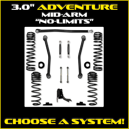 3.0" Adventure "No-Limits" Mid-Arm System
