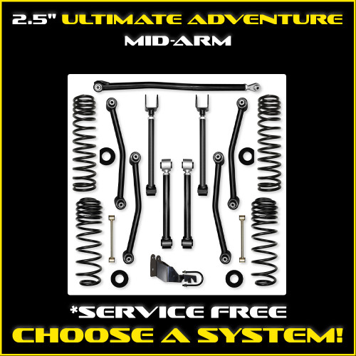 JL 2.5" Ultimate Adventure Mid-arm System