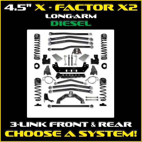 4.5" Diesel X-Factor X2 Long-Arm System