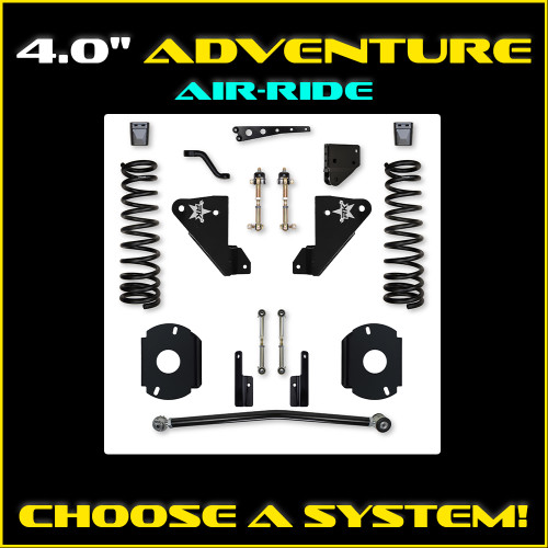 4.0" Adventure Series Suspension System -2500HD W/ AIR RIDE