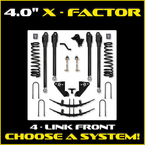 4.0" X- Factor Series Suspension System -3500 HD