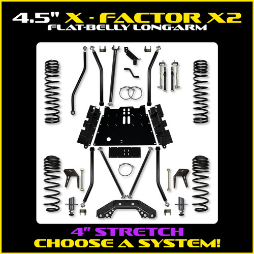 LJ X-Factor X2 Flat Belly Long Arm Upgrade w/ 4