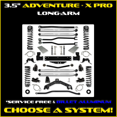 JK 3.5" Adventure - X PRO Long-Arm System