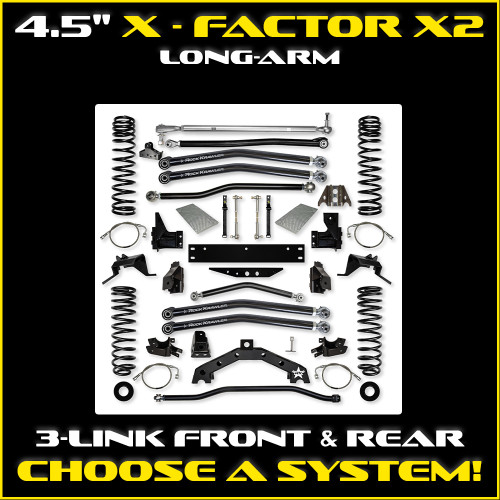 JK 4.5" X - Factor X2 Long-Arm System