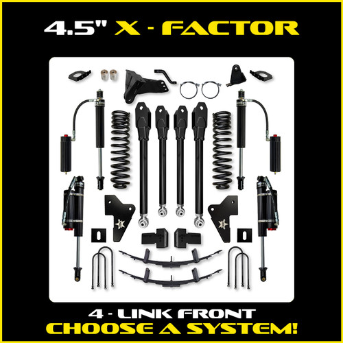 Rock Krawler 4.5" X-Factor Suspension System - 2023-PRES. - F250/F350 (GAS)