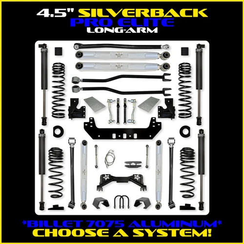 Rock Krawler 4.5" Silverback PRO ELITE Long-Arm Suspension System for Jeep Gladiator (Gas Models)