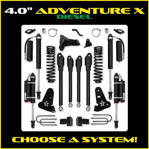 Rock Krawler 4.0" Adventure X Suspension System - 2017-2012 - F250/350 (Diesel)