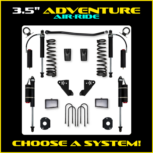 Rock Krawler 3.5" Adventure Suspension System (Rear Air Ride) For Ram 3500 HD - 2013-Pres. (Gas)