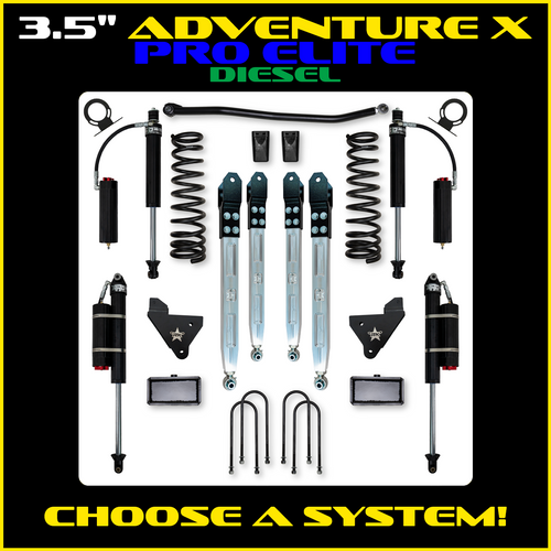Rock Krawler 3.5" Adventure X PRO ELITE Suspension System For Ram 3500 HD - 2013-Pres. (Diesel)