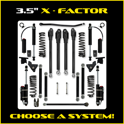 Rock Krawler 3.5" X-Factor Suspension System For Ram 2500 HD 4x4 2014-Pres. (Gas)