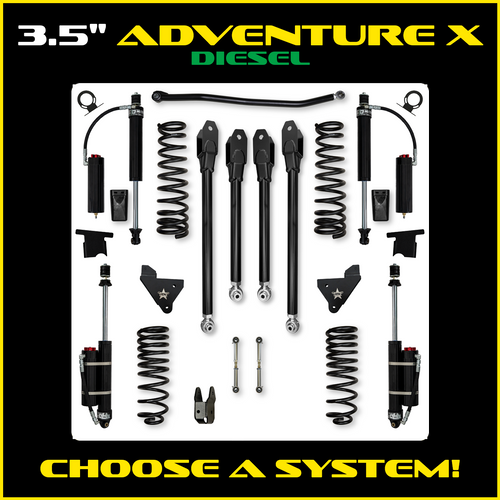 Rock Krawler 3.5" Adventure X Suspension System For Ram 2500 HD 4x4 2014-Pres. (Diesel)