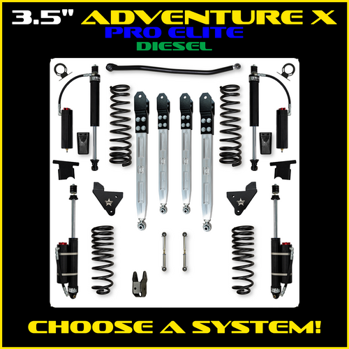 Rock Krawler 3.5" Adventure X PRO ELITE Suspension System For Ram 2500 HD 4x4 2014-Pres. (Diesel)