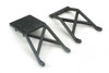 Traxxas 3623 Skid plates, front & rear (black)