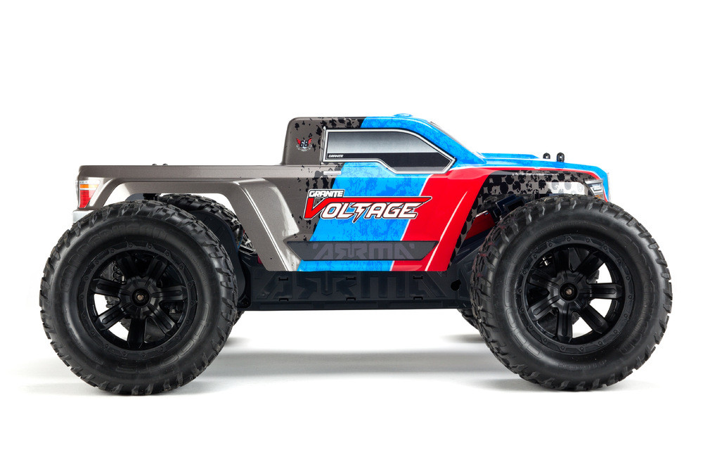 ARRMA GRANITE VOLTAGE 2WD MONSTER TRUCK, BLUE/BLACK WITH BATTERY & CHARGER 