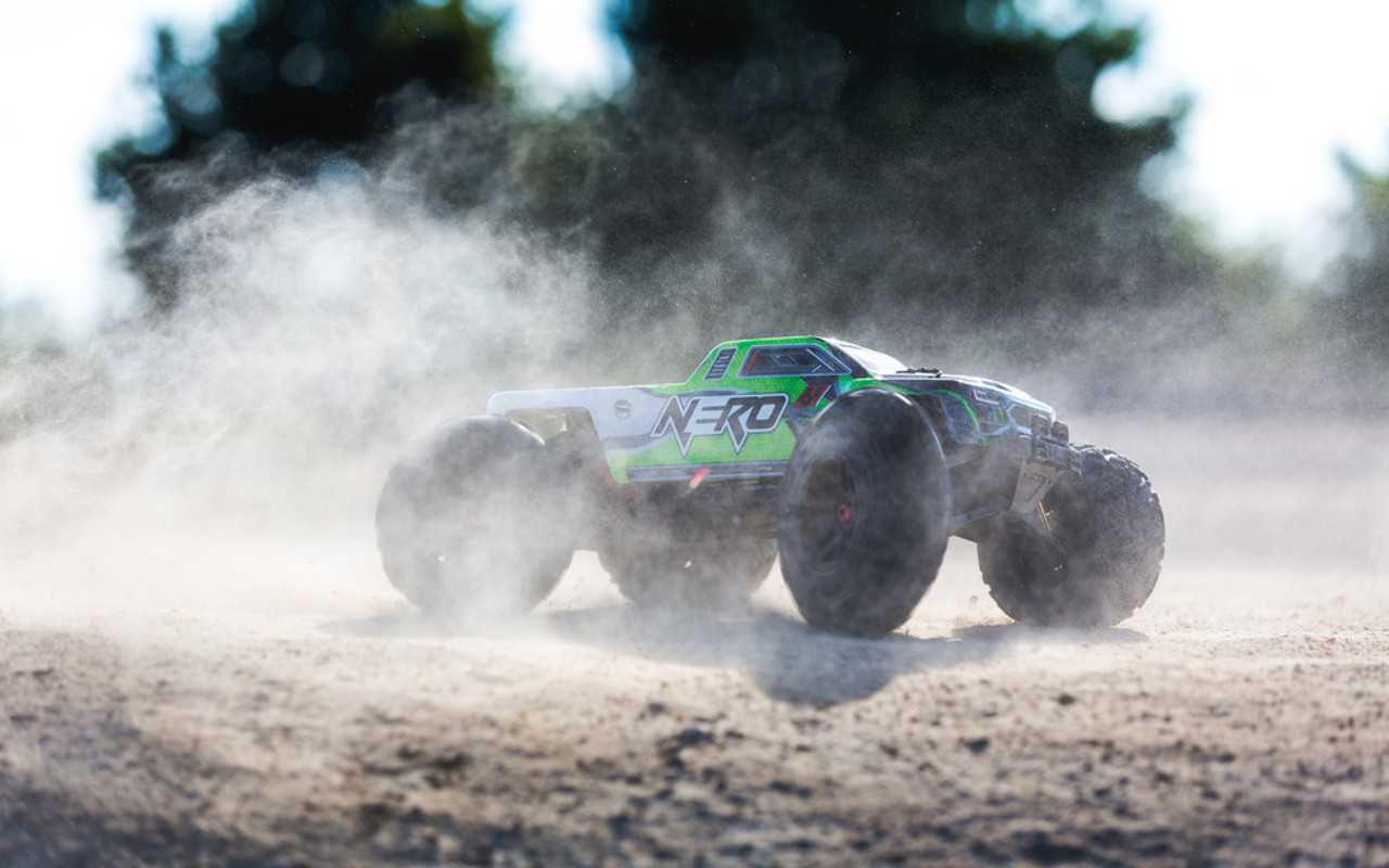 ARRMA NERO BLX 4WD MONSTER TRUCK - DIFF BRAIN OPTIONAL (GREEN)