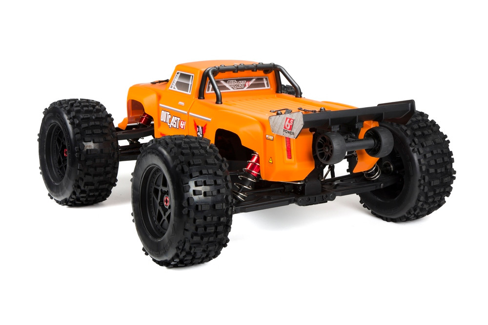ARRMA OUTCAST 4WD STUNT TRUCK, 6S BLX (ORANGE)