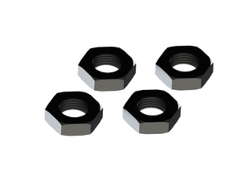 Aluminium Wheel Nut 17MM (Black) (4pcs)