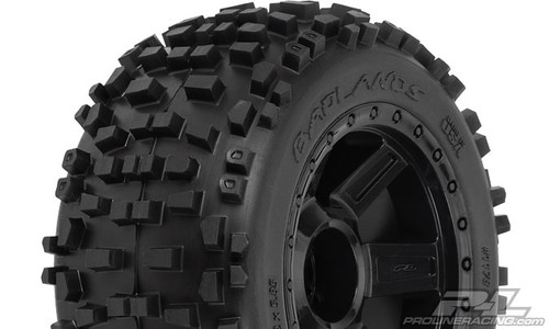 Badlands 3.8" (Traxxas Style Bead) All Terrain Tires Mounted 2PCS