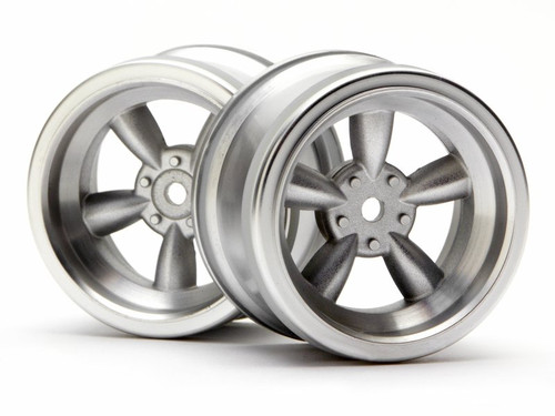 HPI 3820 - Vintage 5 Spoke Wheel 31mm Matte Chrome 6mm Offset