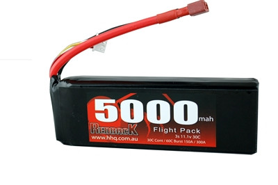 Redback Battery 11.1v Lipo 5000Mah 30C