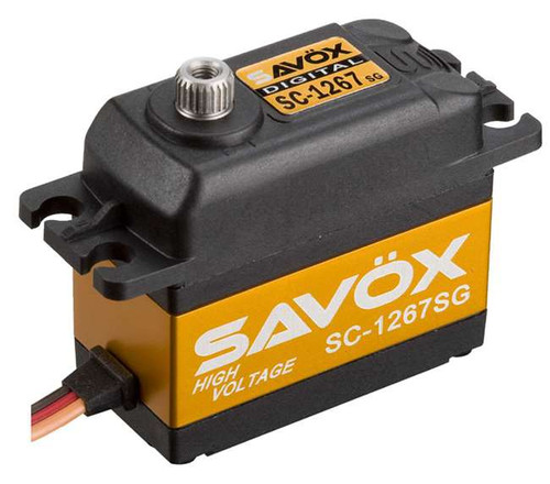 Savox SC-1267SG "Super Speed" Digital Steel Gear Servo (High Voltage) (SAV-SC-1267SG)